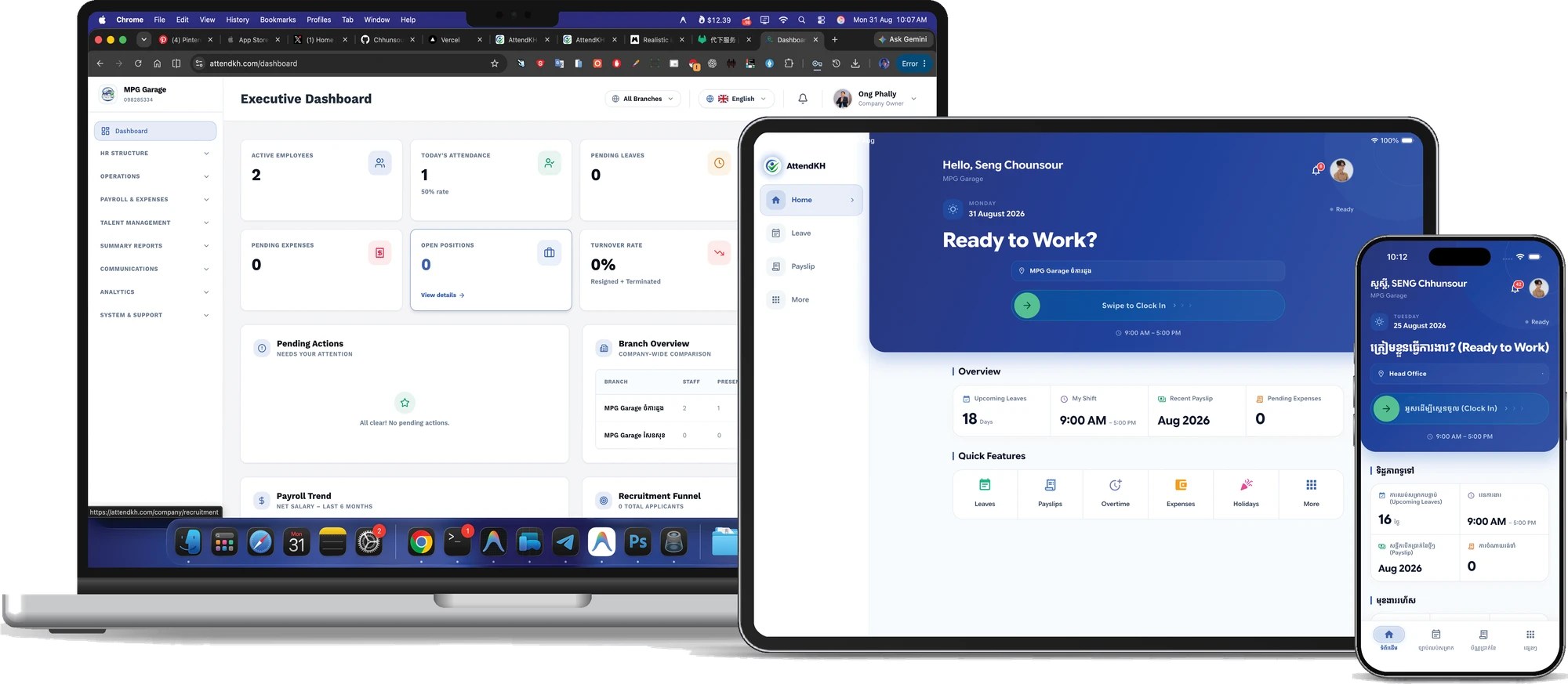 AttendKH on Apple Devices
