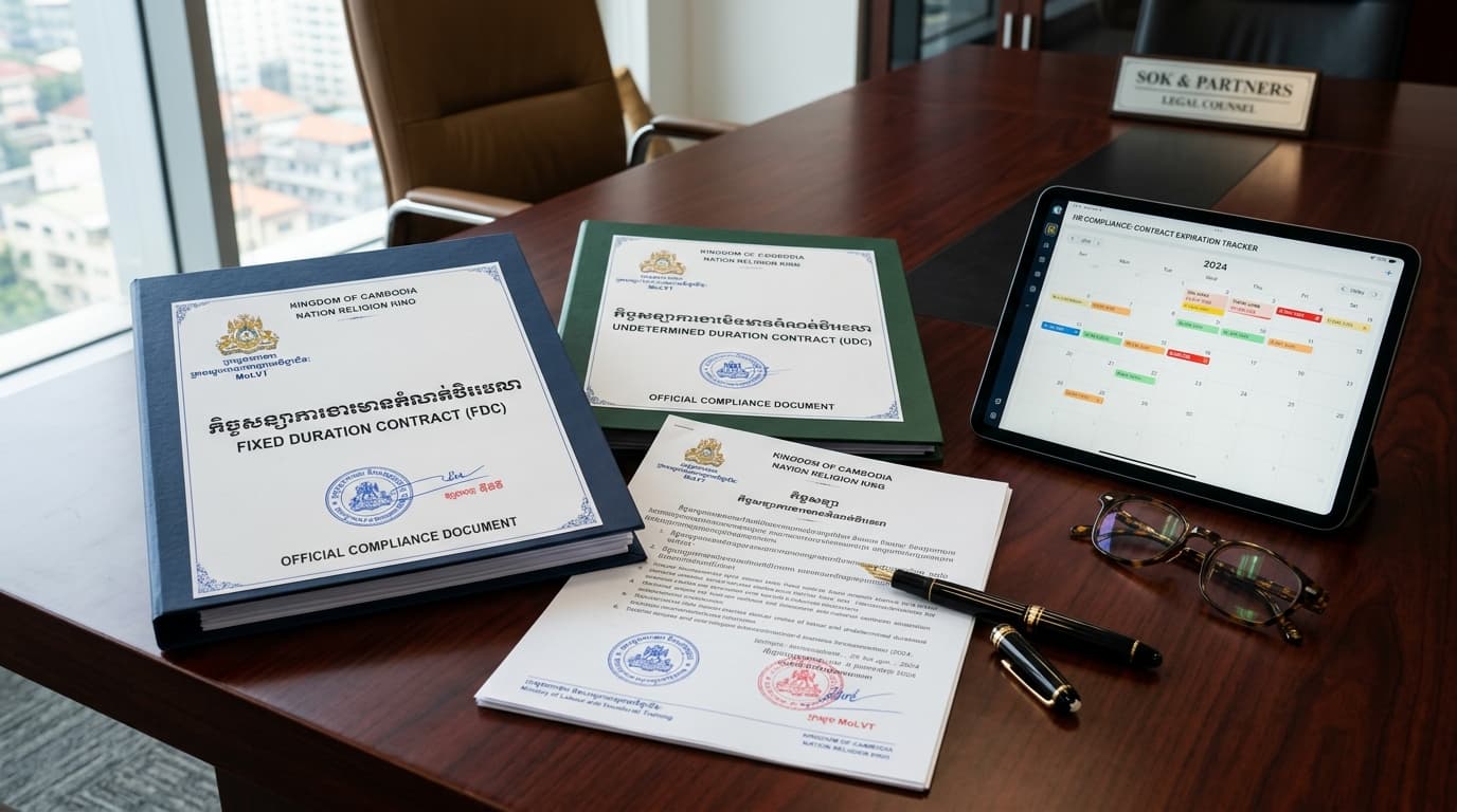 FDC vs. UDC Contracts in Cambodia: The 2-Year Renewal Rule, 5% Severance & Notice Period Guide — AttendKH