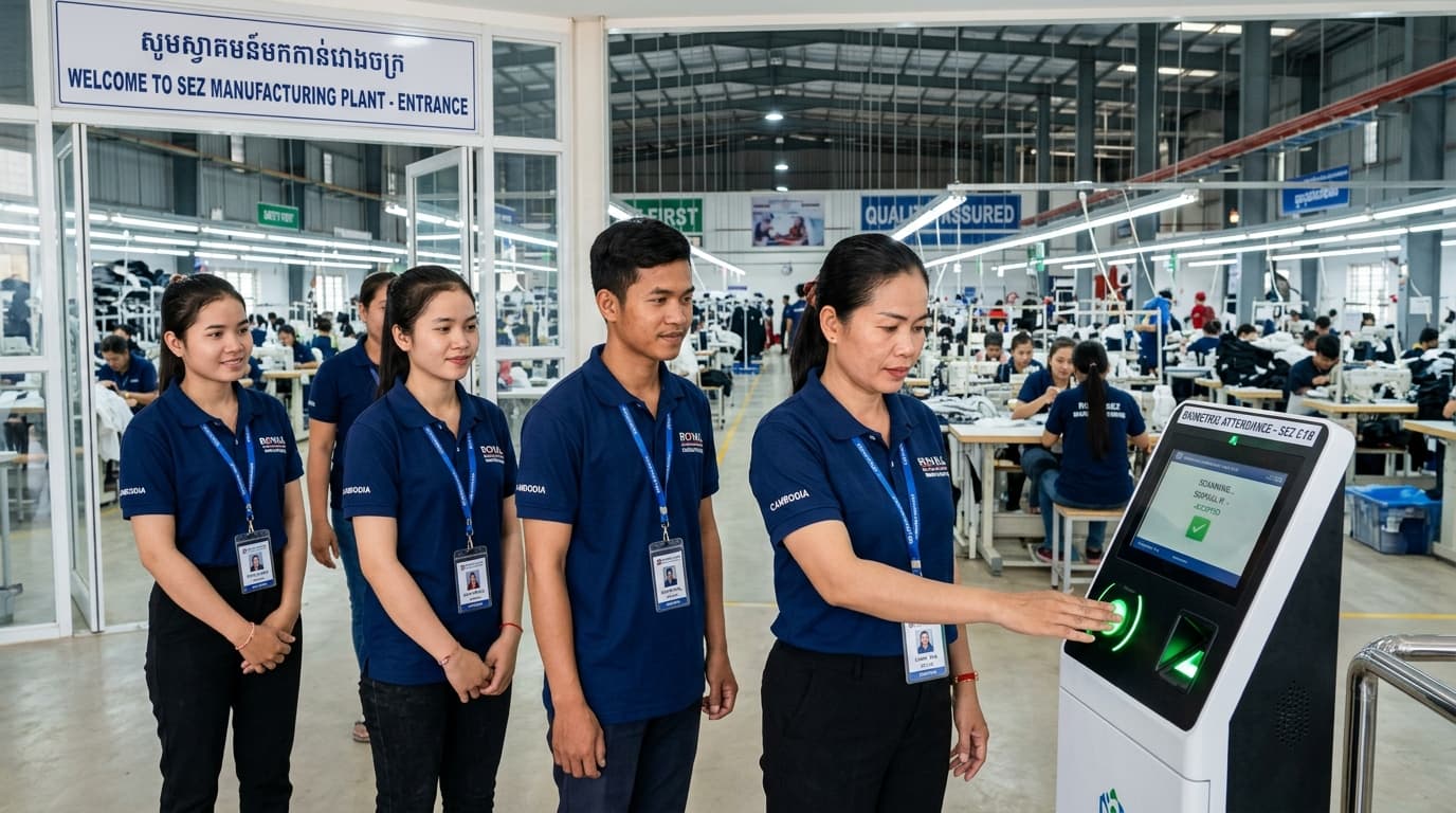 Garment & Factory Workforce Operations: Managing 2-Hour MoLVT Overtime Limits & High-Speed Shift Punching in Cambodian SEZs — AttendKH