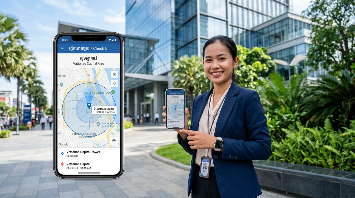 How GPS Geofencing and Selfie Verification Stop Buddy Punching in Cambodia