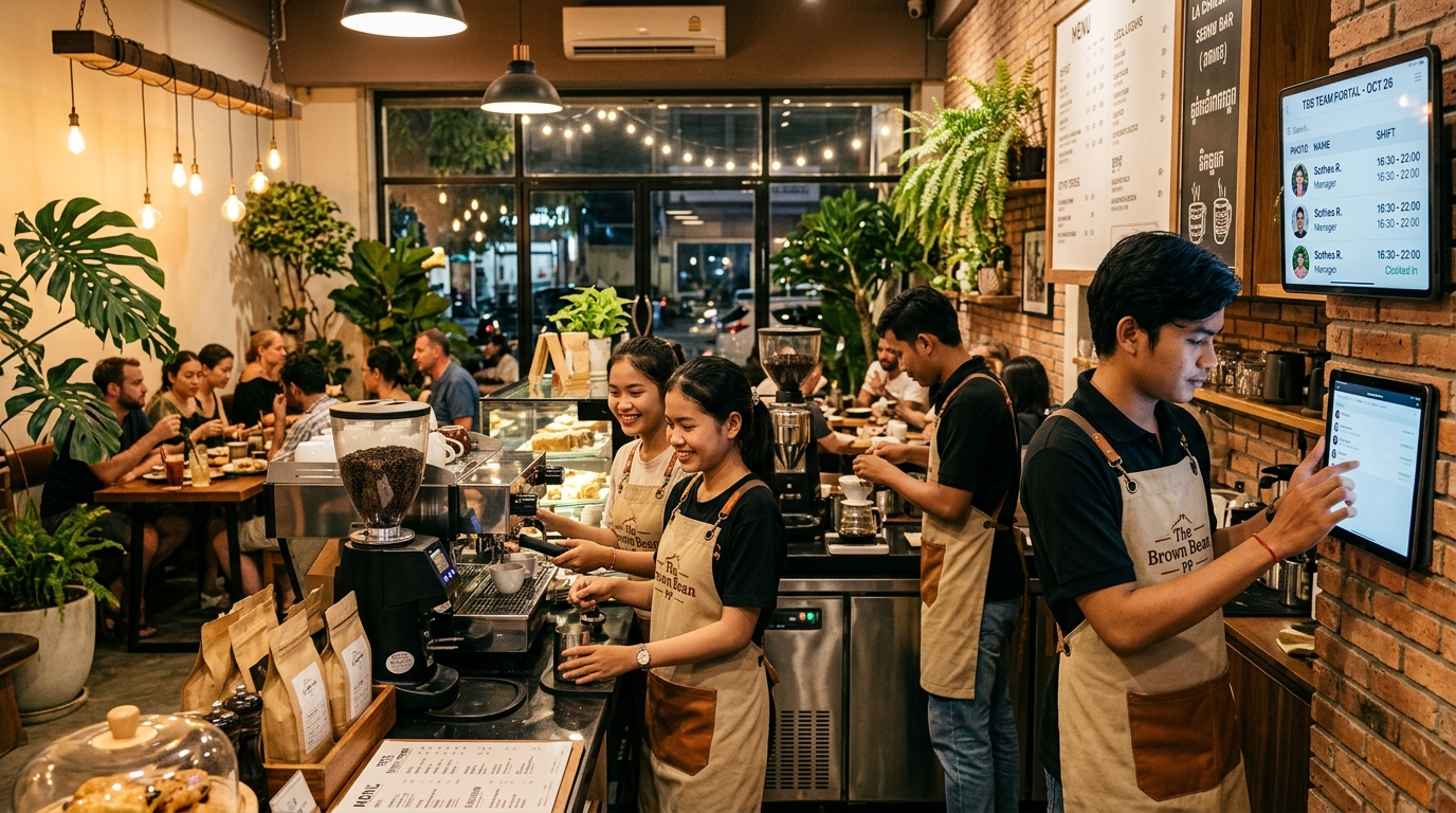 Multi-Branch Shift Rostering: Managing Split Shifts & High Turnover in Cambodian F&B